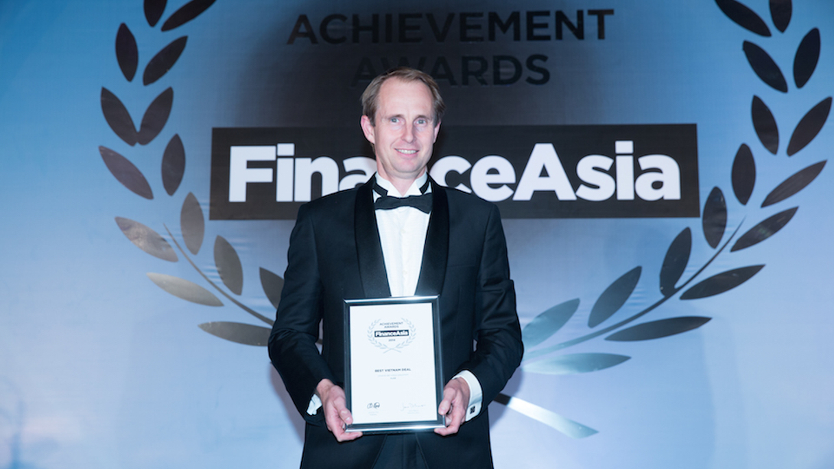 Stuart Wilson represented Citic CLSA at FinanceAsia's award dinner last year