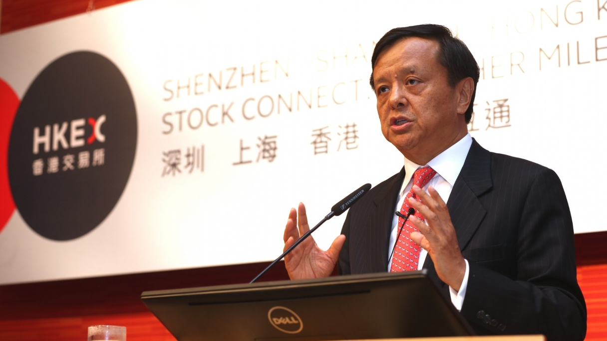 HKEx chief executive Charles Li launches the second stock connect for Hong Kong