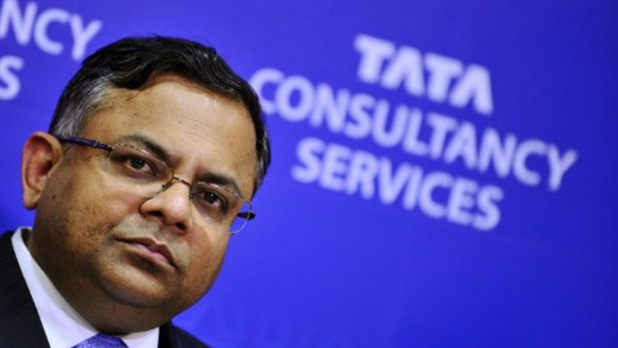 <div style="text-align: left;">
Tata Consultancy Services' Natarajan Chandrasekaran is voted India's best CEO (AFP)
</div>
