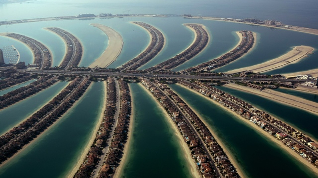 Nakheel's Palm Jumeirah island off the coast of Dubai