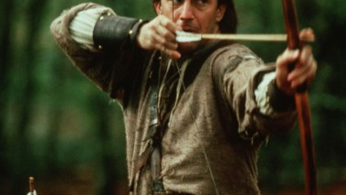 Kevin Costner in the 1991 film Robin Hood -- Prince of Thieves