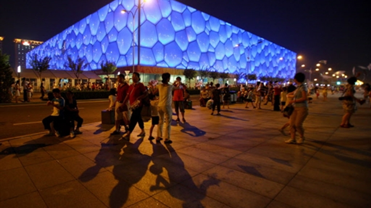 <div style="text-align: left;">
Yuanda designed the facade of the Watercube, the swimming and diving stadium built for the Beijing Olympics (AFP)
</div>