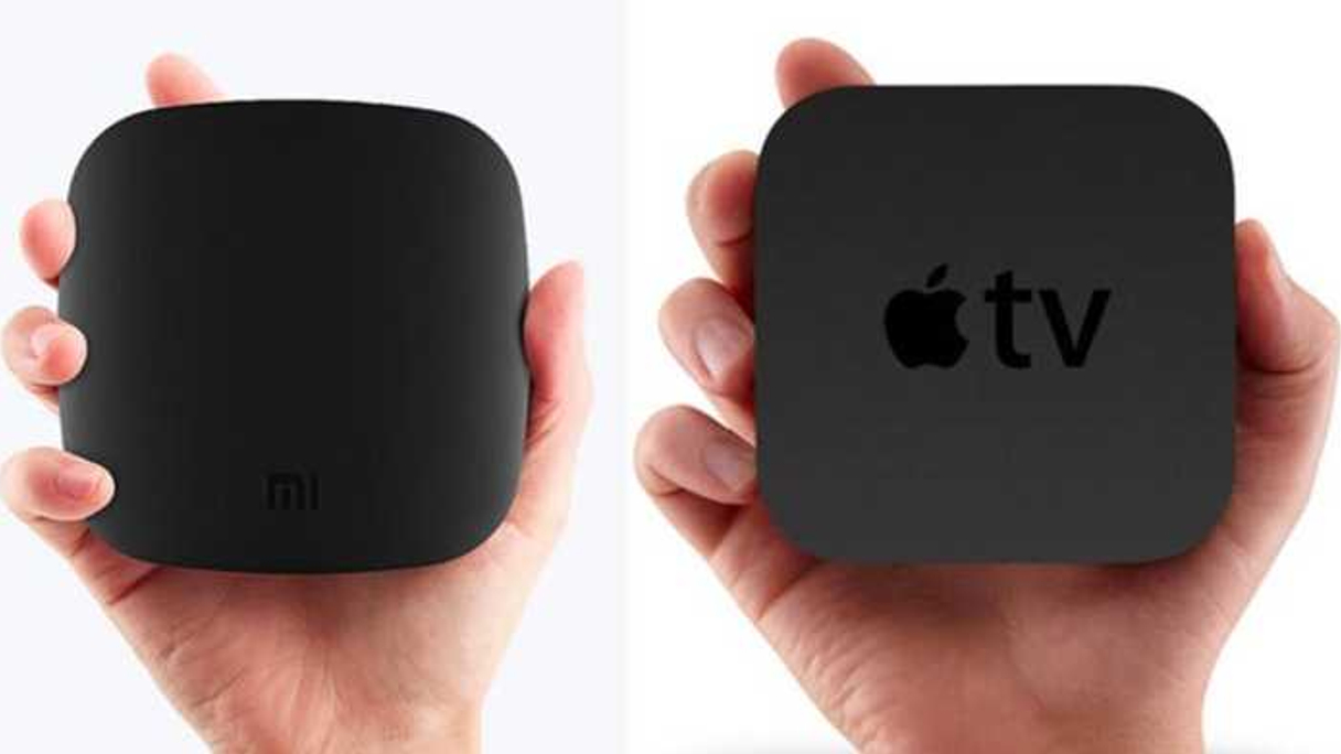 Xiaomi TV (left) and Apple TV (right)