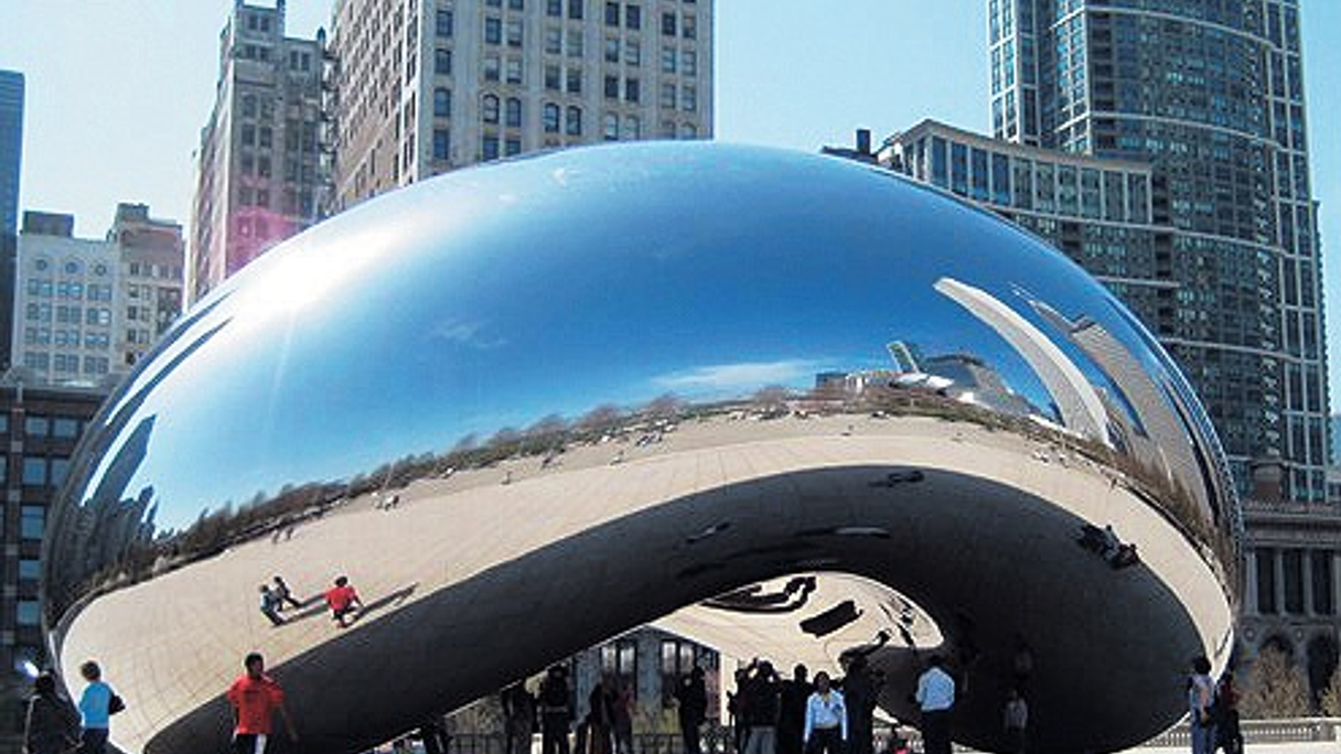 <div style="text-align: left;">
Chicago's Cloud Gate, by Anish Kapoor, with help from Posco
</div>