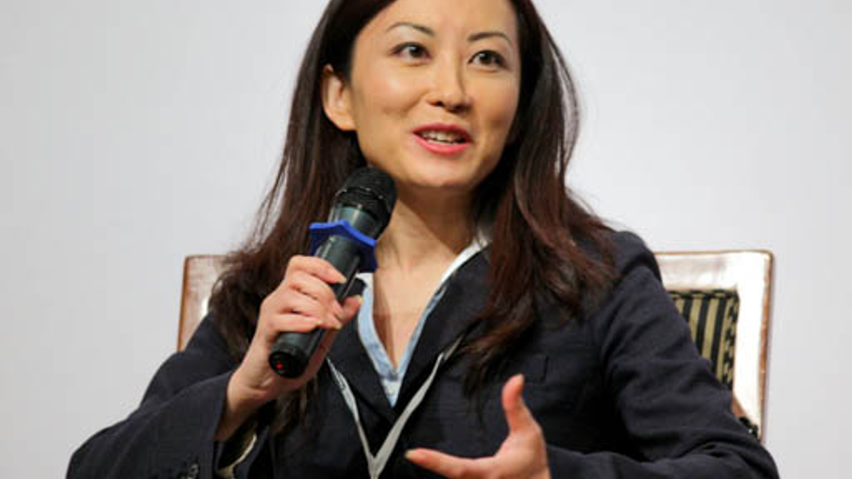 <div style="text-align: left;">
Jian Chang, speaking at an AsianInvestor conference
</div>