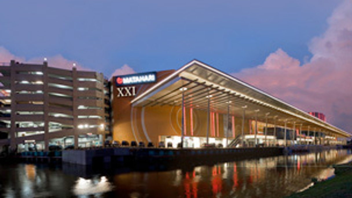 <div style="text-align: left;">
Lippo's Pluit Village mall in affluent north Jakarta
</div>