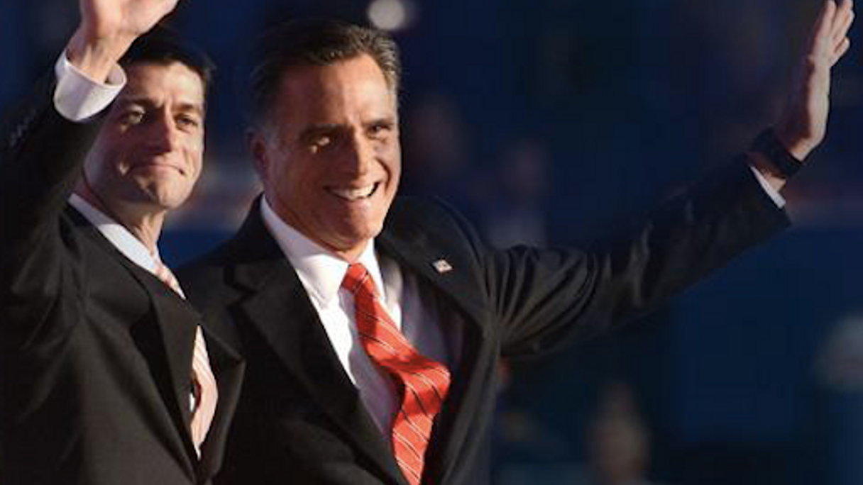 <div style="text-align: left;">
Mitt Romney and Paul Ryan: US investors are hoping for a Republican win
</div>