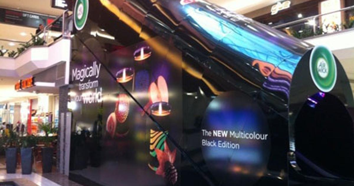 Escalators transformed into scent-filled tunnels for Air Wick ...