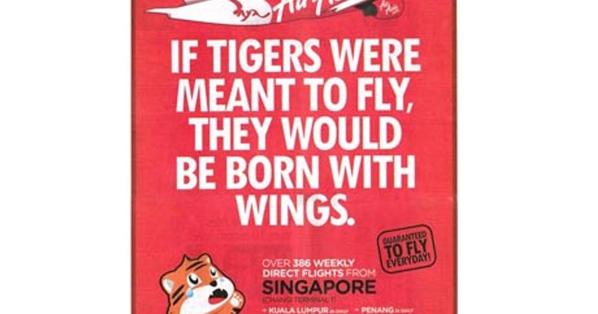 Air Asia Throws Another Creative Punch At Rival Tiger Airways Advertising Campaign Asia