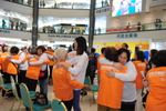 Hugging event communicates ...