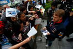 Sebastian Vettel races ...