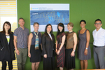 The winning team, with judges