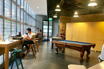 Hot desks & pool table