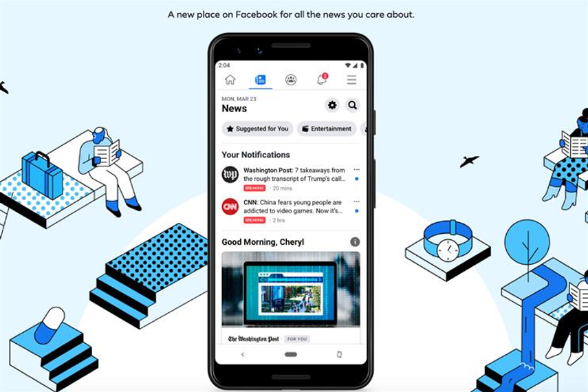 Facebook News is curated by a team of human editors
