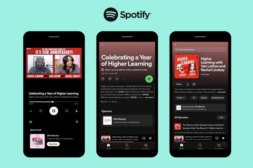 Spotify rolls out clickable in-app podcast ads at CES | Advertising