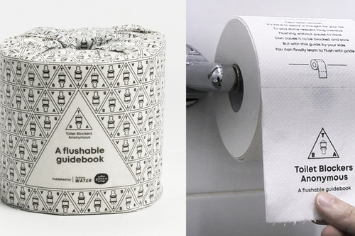 The ‘unflushables’: Sydney Water prints PSAs on actual toilet rolls