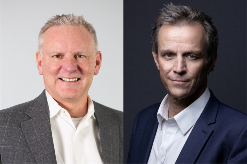 Rob Rivenburgh, global CEO of Mars United Commerce (left), and Arthur Sadoun, CEO of Publicis Groupe