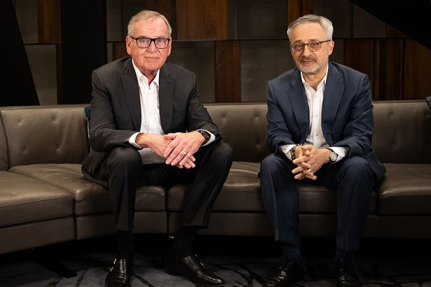 John Wren (left) and Philippe Krakowsky.