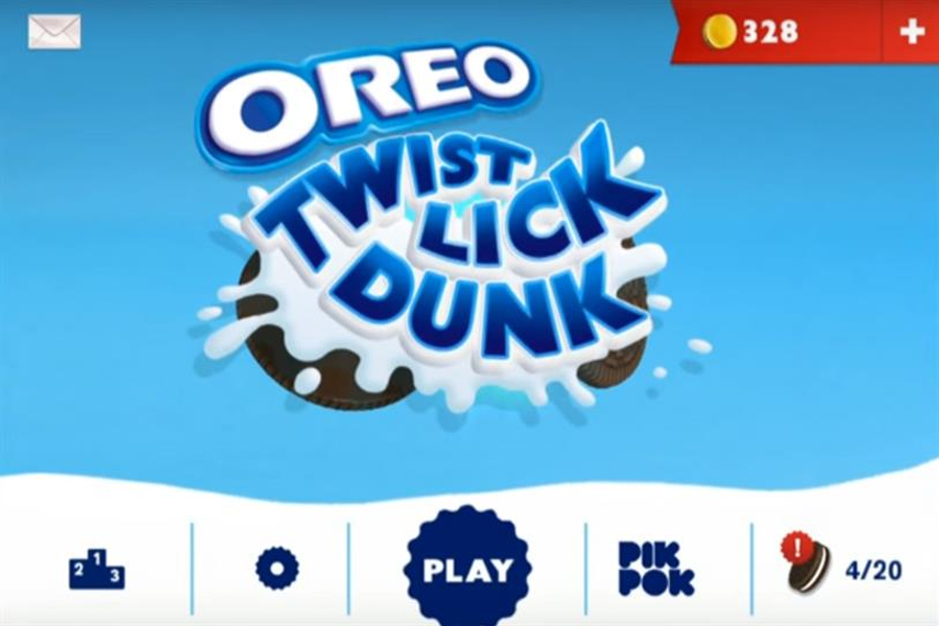 Mondelez wants to create more brand-centric games, such as Oreo Twist Lick Dunk