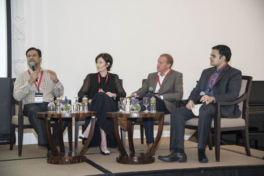 L-R: Vivek Pareek, Debbie Goldingham, Scott McBride, Campaign's Babar Khan Javed, moderator