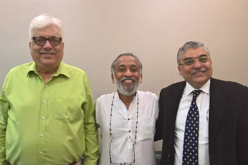 L-R: Kewalramani, Cherian, Bhasin.