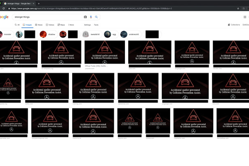 BBDO Singapore's Stranger Things spoiler preventer at work on behalf of Cycle & Carriage