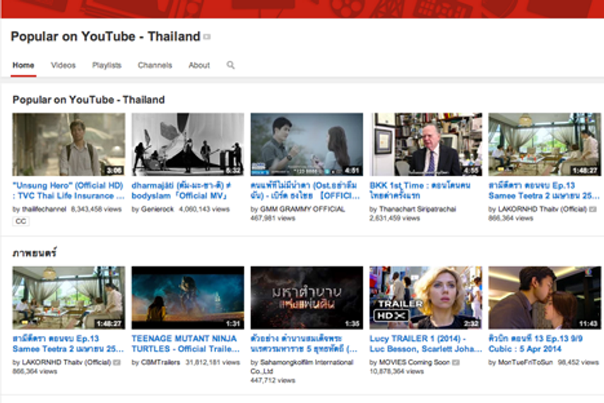 YouTube Launches Localised Site For Thailand Media Campaign Asia youtube-launches-localised-site-for-thailand-media-campaign-asia