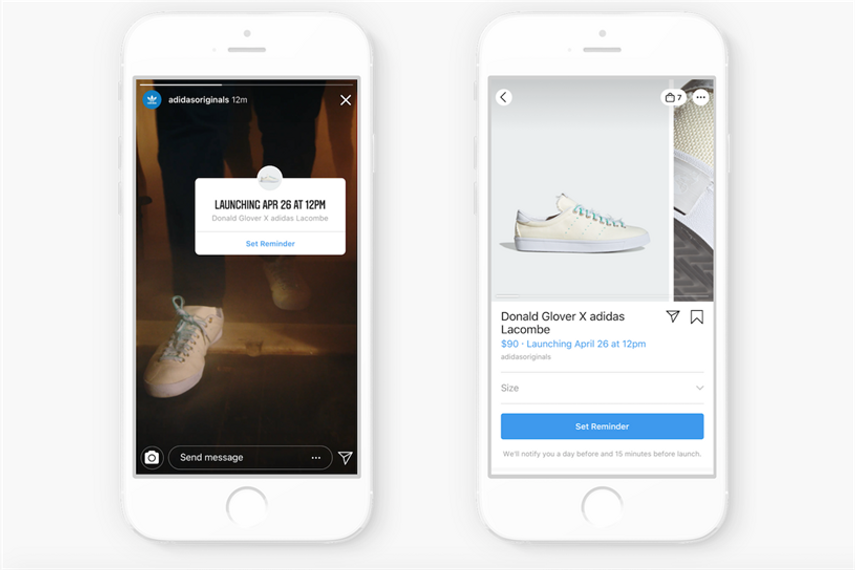 Adidas instagram ad sales