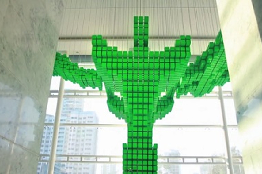 Watch the creation of the installation conceptualised by Brand Canvas here