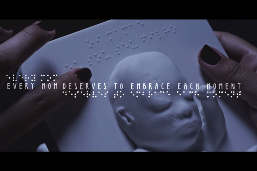 Nappy brand Huggies has created a 3D cast of an ultrasound scan for a blind mother, showing that the brand is