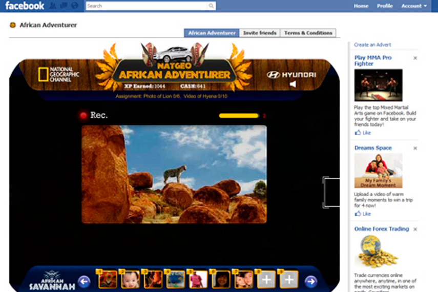 National Geographic Channel & Hyundai African Adventurer app
