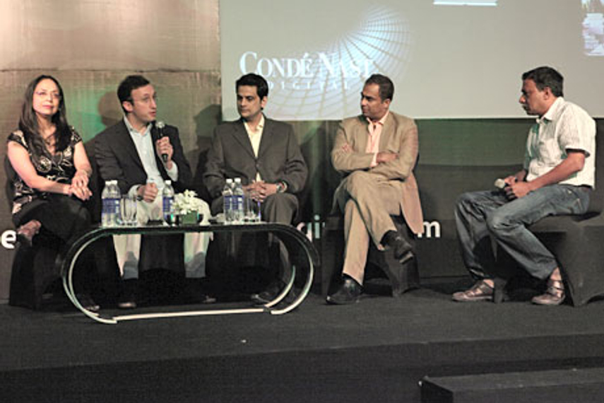 L to R: Radha Chadha, James Bilefield, Hari Krishnan, Dinesh Dayal, and Anant Rangaswami