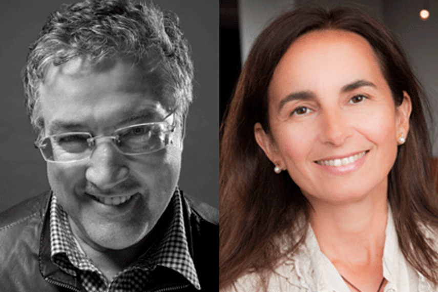 Keith Rose (L), Maria Luisa Francoli Plaza (R)