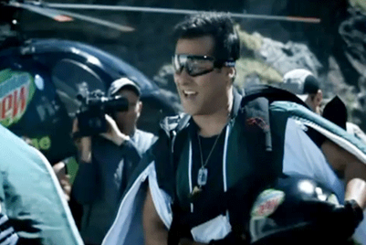 Salman Khan jumps off mountain peaks for Mountain Dew