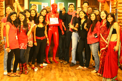 Ogilvy paints town red for David Ogilvy’s centennial birthday