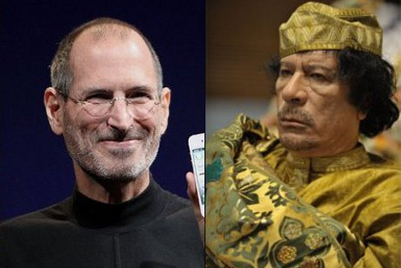 Jobs popular on English News channels; Gaddafi on Hindi News channels