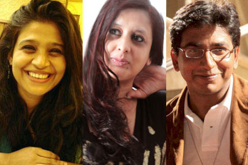 (L to R) Swati Bhattacharya, Tista Sen and Senthil Kumar