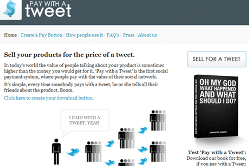 ‘Pay with a Tweet is just one of the several opportunities for monetisation’