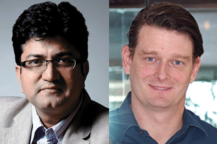Prasoon Joshi (L) and Charles Cadell (R)