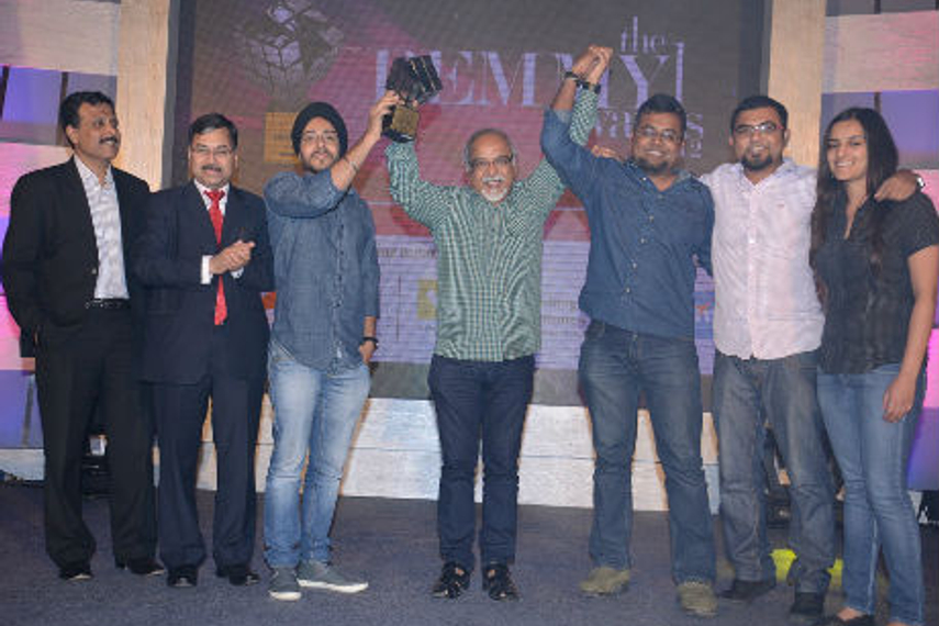 The Dentsu Creative Impact team with the Grand Prix