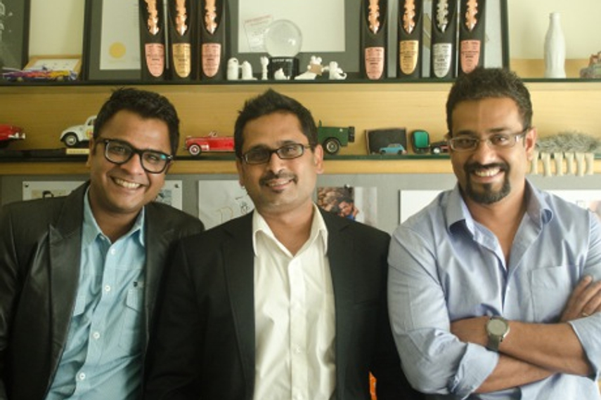 (L to R) Kartik Iyer, Siddhartha Roy and Praveen Das