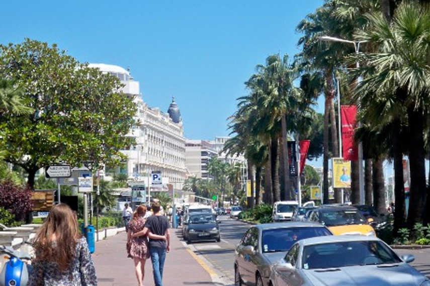 Boulevard de la Croisette in Cannes