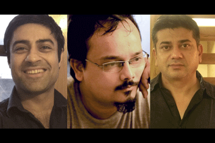 From left: Kapil Batra, Abhishek Dey, Subrato Mehta