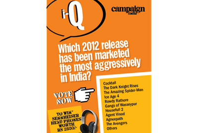 Which movie released in India in 2012 (so far) has been marketed most aggressively?