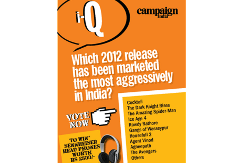 Which movie released in India in 2012 (so far) has been marketed most aggressively?