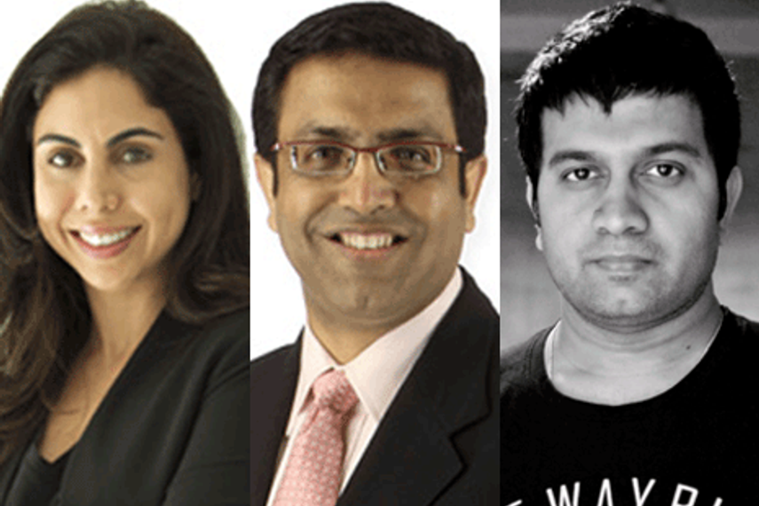 Nisa Godrej (L), Sunil Kataria (C) and Sajan Raj Kurup (R)