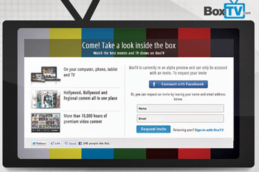 BoxTV.com has recently been rolled out by Indiatimes.com