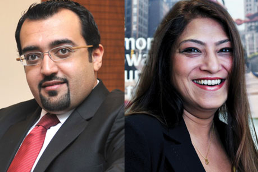 Essa Sulaiman Ahmad (L) Georgette Kolkman (R)