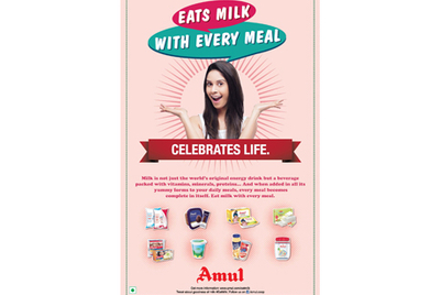 Amul takes humour route, to say ‘‘Eat’ milk with every meal’