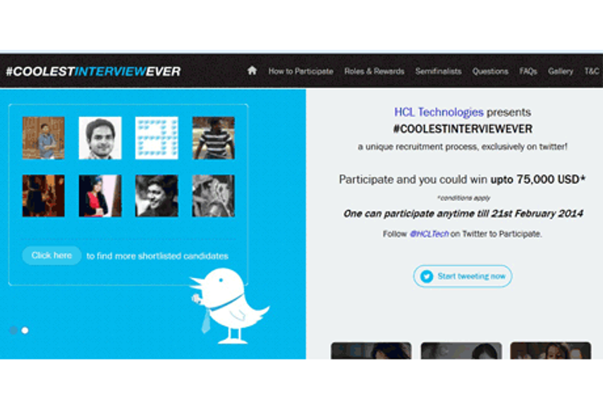 HCL Technologies goes social to recruit with #CoolestInterviewEver
